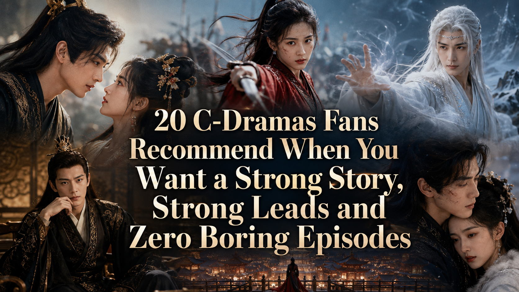 Collage of popular Chinese dramas recommended by fans for strong stories, strong leads and addictive pacing